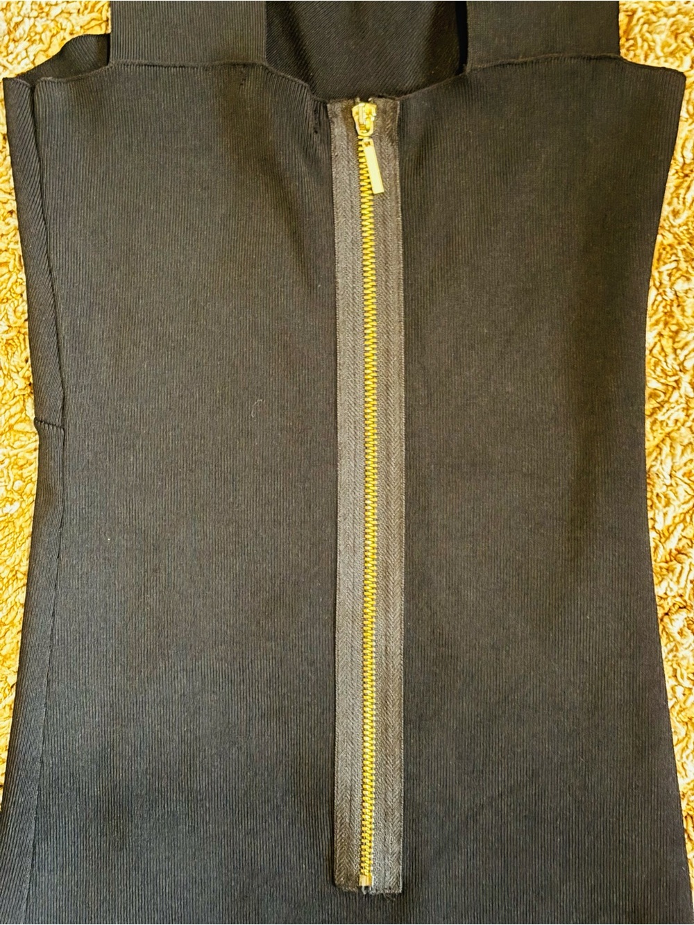 Zara Black Cross-Front Mini Knit Sheath Dress - Picture 6 of 6